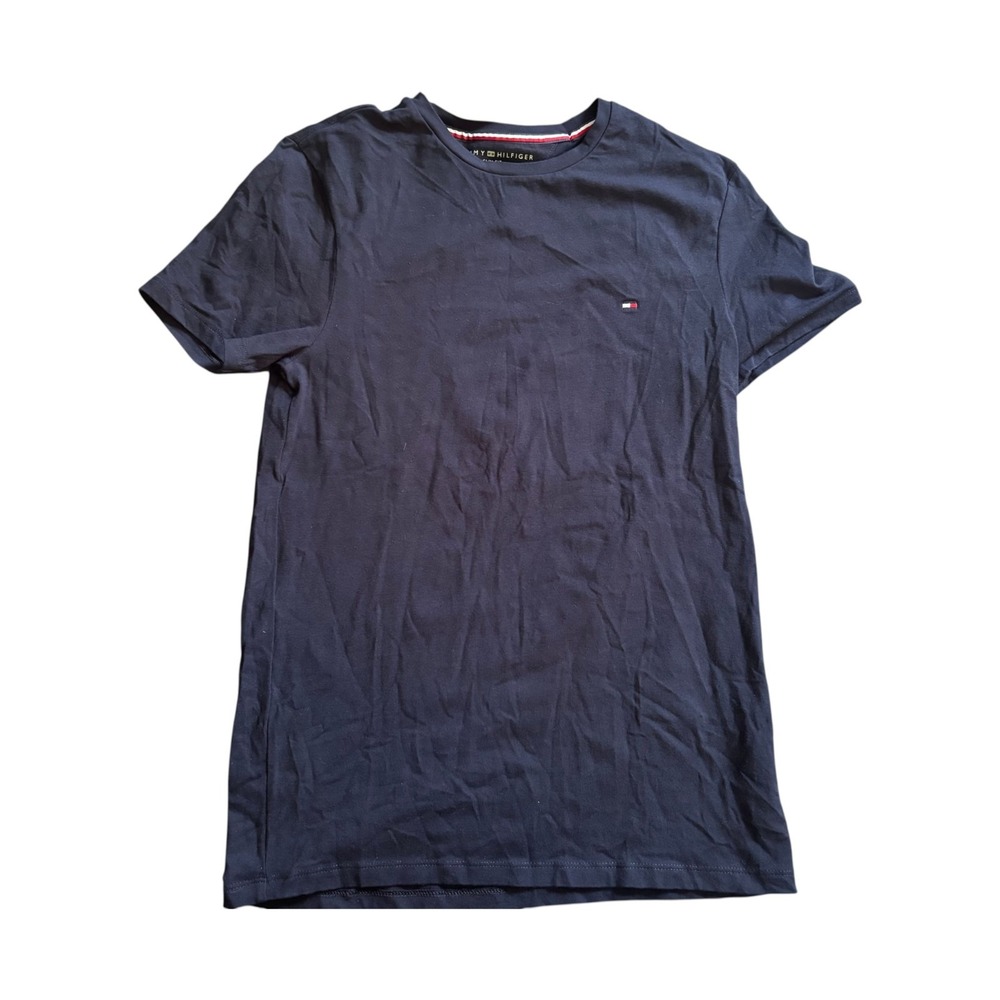 Tommy Hilfiger Slim Fit Women's Shirt Navy Blue Cotton XS